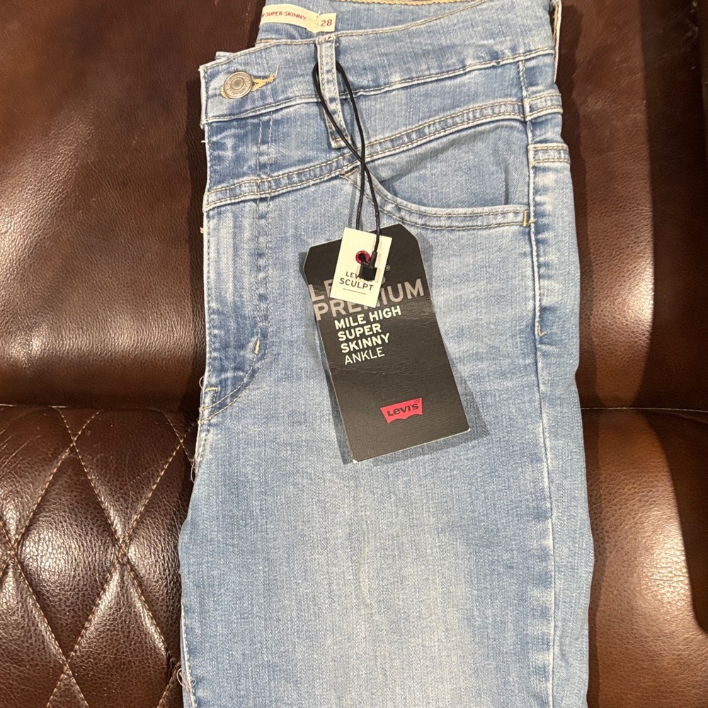 Levi's Premium Light Blue Ankle Jeans